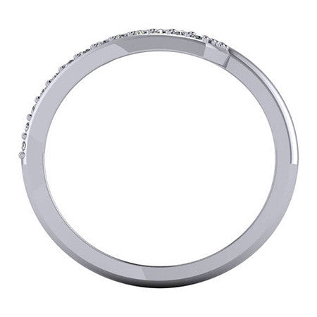 Right Hand Ring - Bypass Split Shank with Moissanite stones