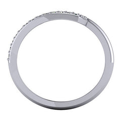 Right Hand Ring - Bypass Split Shank with Moissanite stones