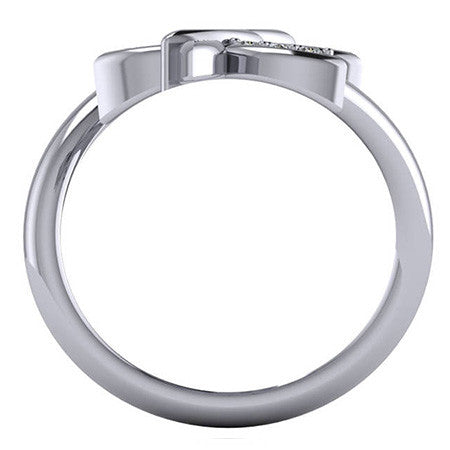 Modern Butterfly Design Moissanite Right Hand Ring
