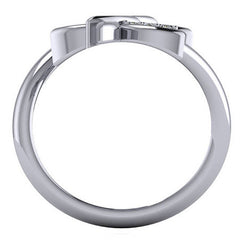 Modern Butterfly Design Moissanite Right Hand Ring