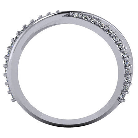 Round Multi-Band Moissanite Right Hand Ring