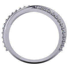Round Multi-Band Moissanite Right Hand Ring