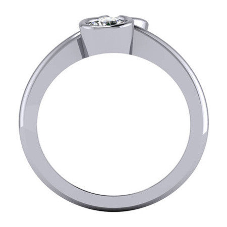 Two-Stone Round Moissanite Right Hand Ring