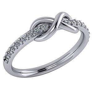 Infinity Design Moissanite Right Hand Ring