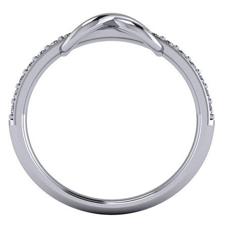 Infinity Design Moissanite Right Hand Ring