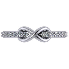 Infinity Design Moissanite Right Hand Ring