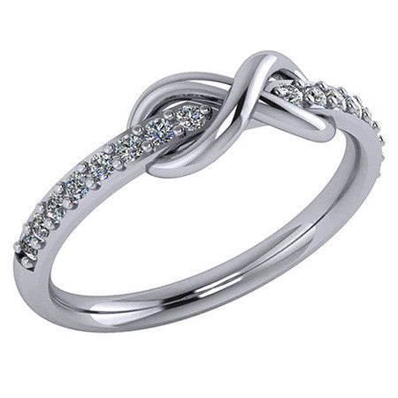 Infinity Design Moissanite Right Hand Ring