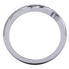 Modern Woven Split Shank Moissanite Right Hand Ring