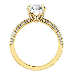 Round Claw Prong Moissanite Engagement Ringound