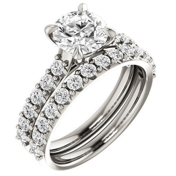 Round Brilliant Moissanite Engagement Ring