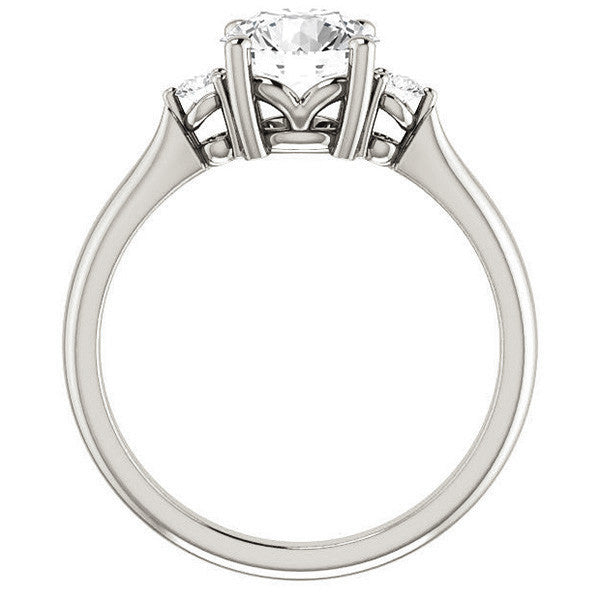Round Brilliant Moissanite Engagement Ring