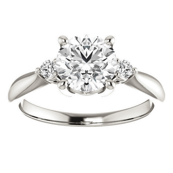Round Brilliant Moissanite Engagement Ring
