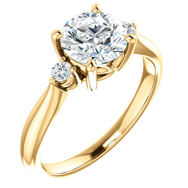 Round Brilliant Moissanite Engagement Ring