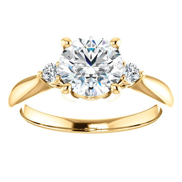 Round Brilliant Moissanite Engagement Ring