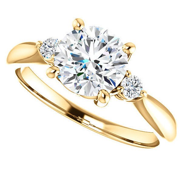 Round Brilliant Moissanite Engagement Ring