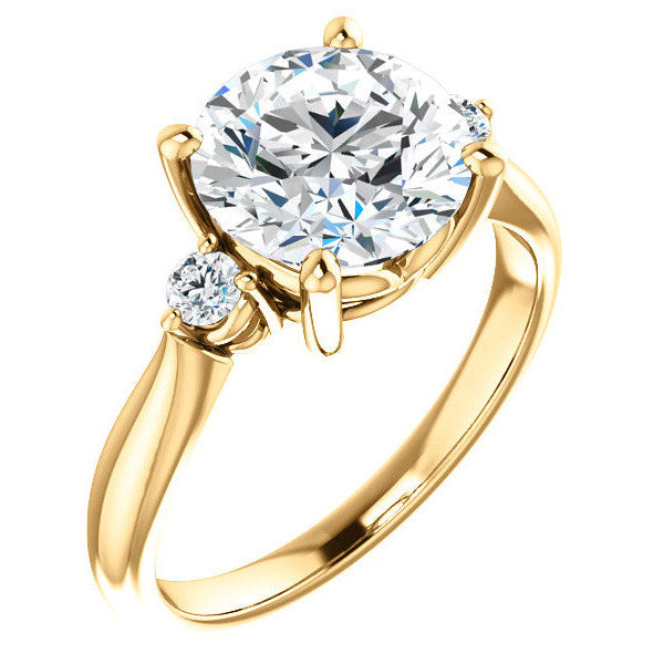 Round Brilliant Moissanite Engagement Ring