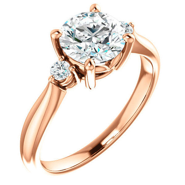 Round Brilliant Moissanite Engagement Ring