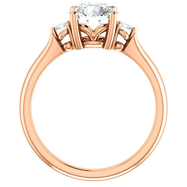 Round Brilliant Moissanite Engagement Ring