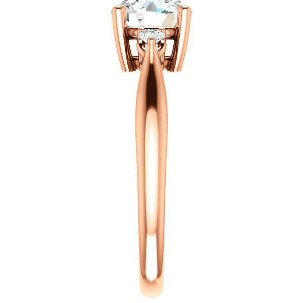 Round Brilliant Moissanite Engagement Ring