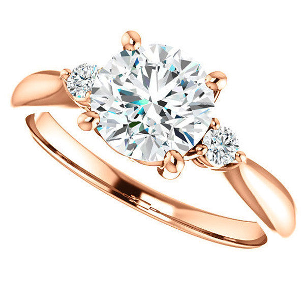 Round Brilliant Moissanite Engagement Ring