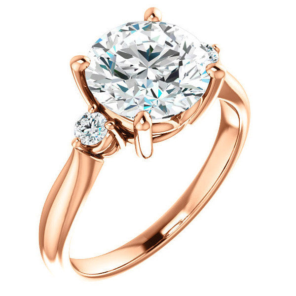 Round Brilliant Moissanite Engagement Ring