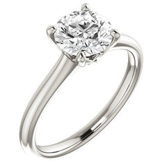 Round Brilliant Moissanite Solitaire Ring