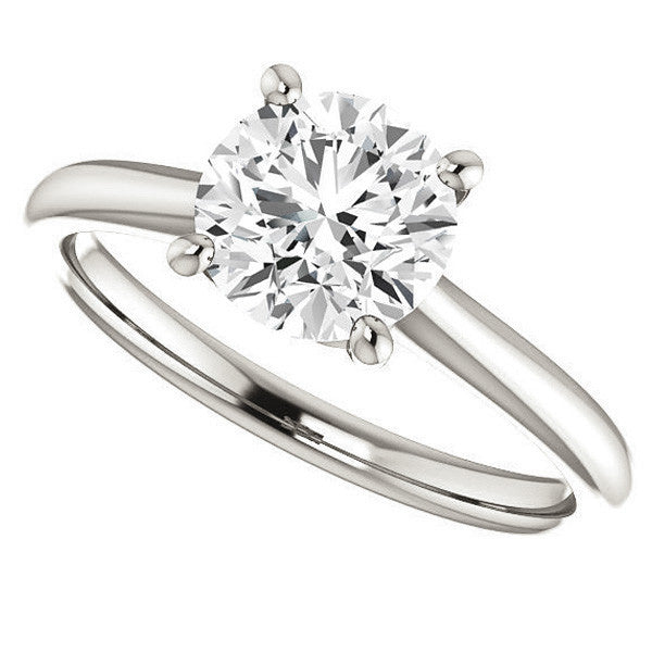 Round Brilliant Moissanite Solitaire Ring