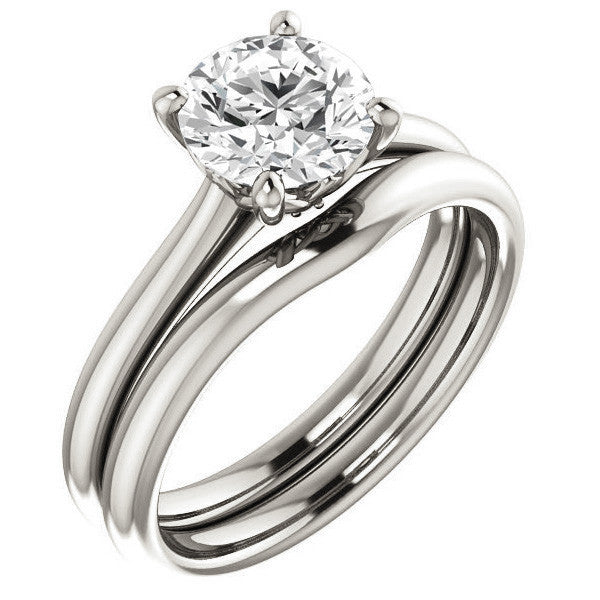 Round Brilliant Moissanite Solitaire Ring
