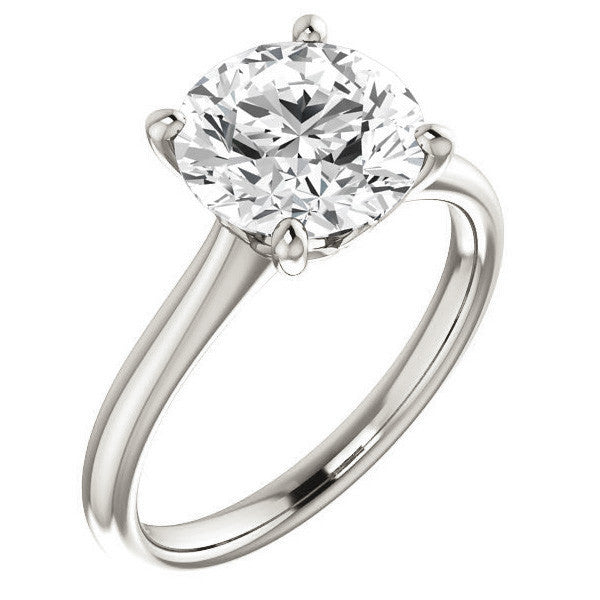 Round Brilliant Moissanite Solitaire Ring