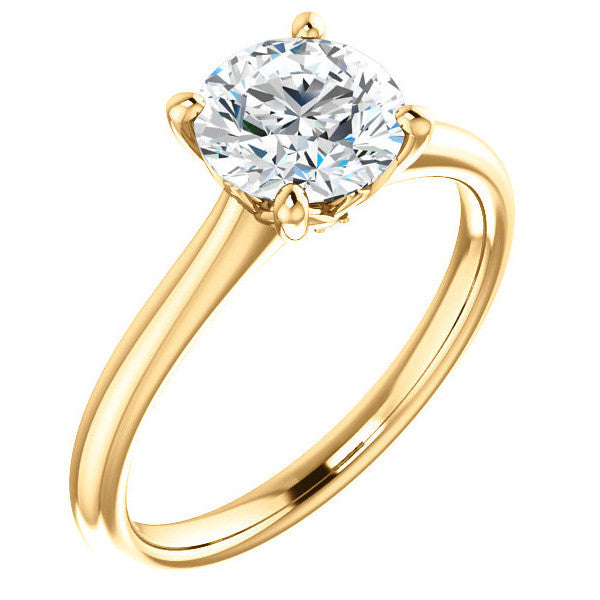 Round Brilliant Moissanite Solitaire Ring