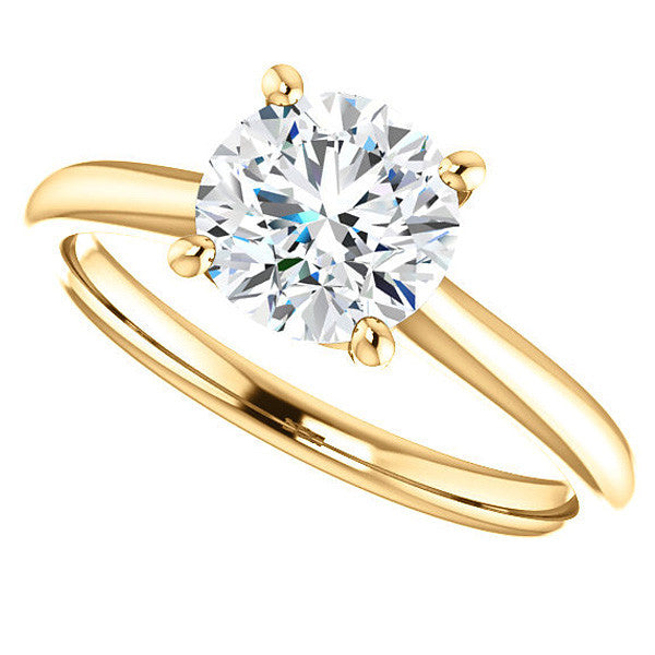 Round Brilliant Moissanite Solitaire Ring
