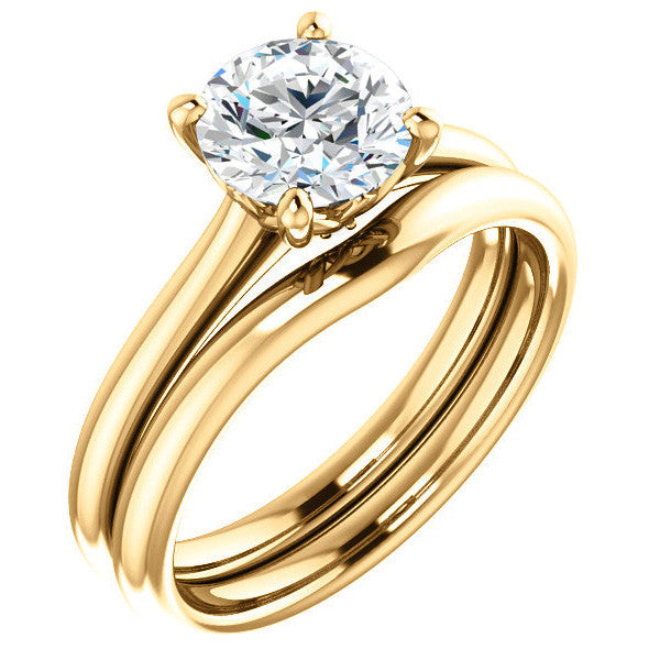 Round Brilliant Moissanite Solitaire Ring