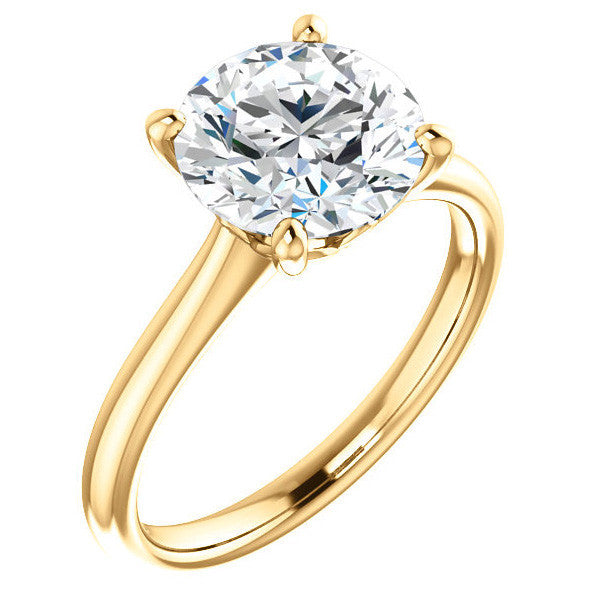 Round Brilliant Moissanite Solitaire Ring