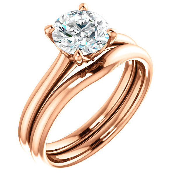 Round Brilliant Moissanite Solitaire Ring