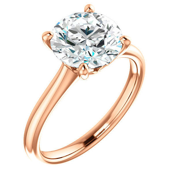 Round Brilliant Moissanite Solitaire Ring