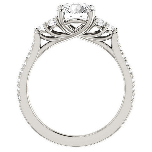 Round Brilliant Moissanite Engagement Ring