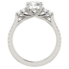 Round Brilliant Moissanite Engagement Ring