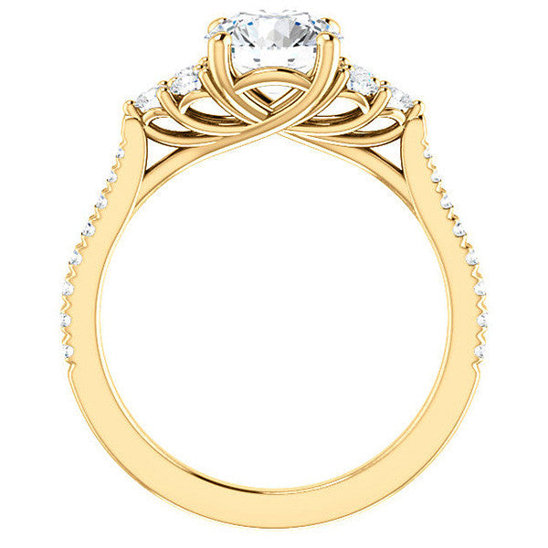Round Brilliant Moissanite Engagement Ring