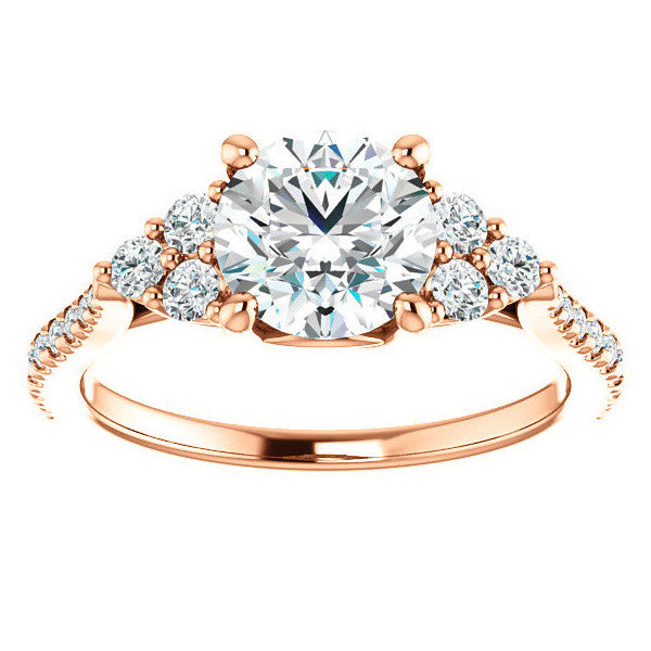 Round Brilliant Moissanite Engagement Ring