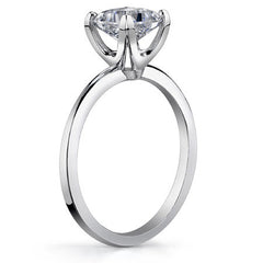 Novo Cushion Moissanite Solitaire Ring