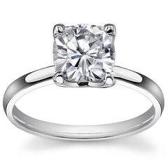 Novo Cushion Moissanite Solitaire Ring