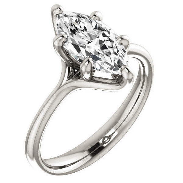 Designer Style 6 Prong Trellis Marquise Solitaire Ring