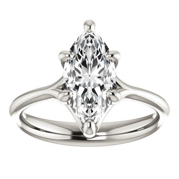 Designer Style 6 Prong Trellis Marquise Solitaire Ring