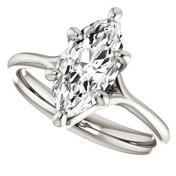 Designer Style 6 Prong Trellis Marquise Solitaire Ring