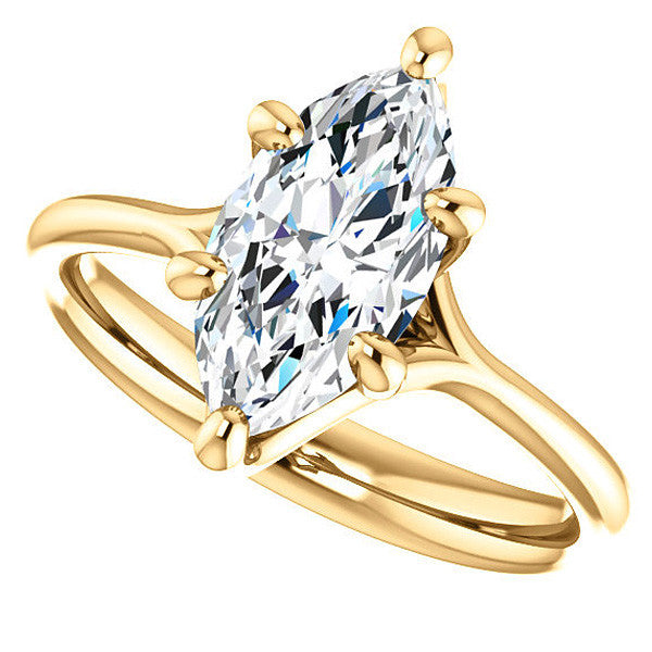 Designer Style 6 Prong Trellis Marquise Solitaire Ring