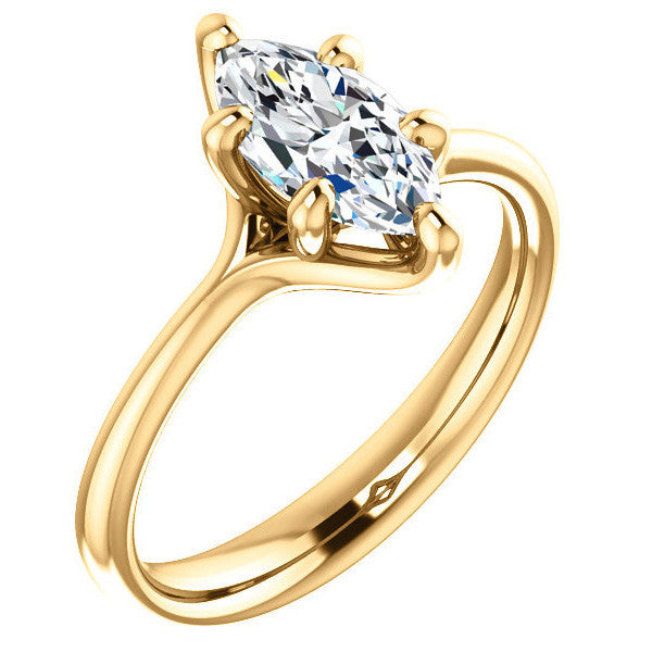 Designer Style 6 Prong Trellis Marquise Solitaire Ring