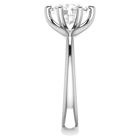 Designer Style 6 Prong Trellis Oval Solitaire Ring