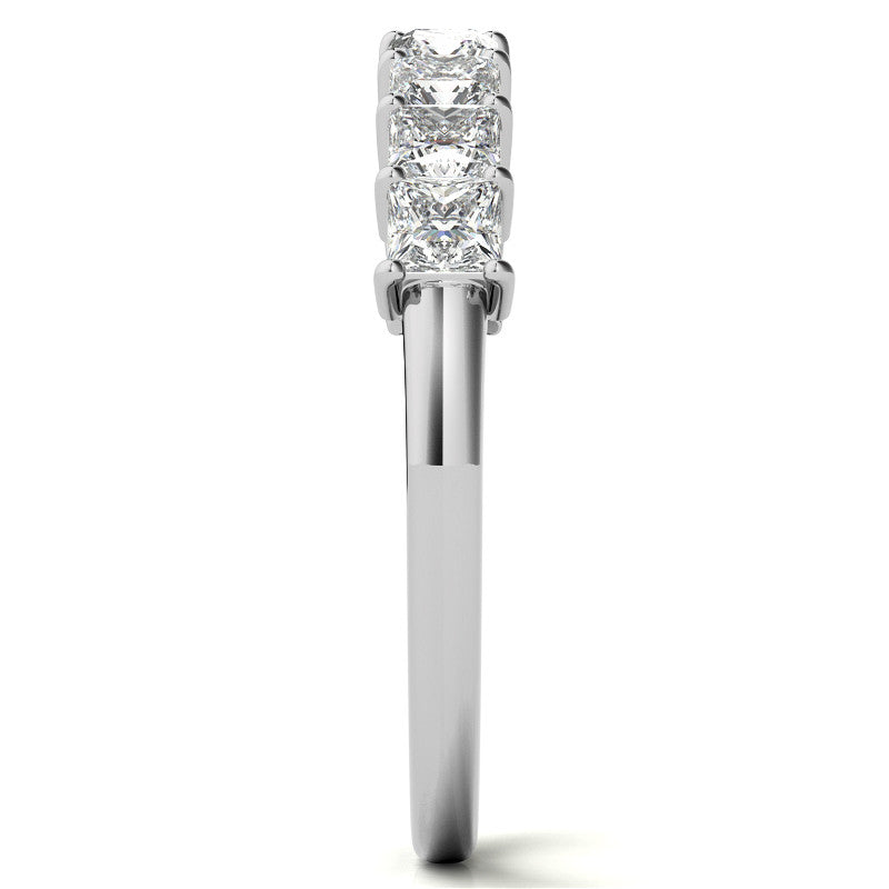 9-Stone 2.5mm Princess cut Moissanite Shared-Prong Ring