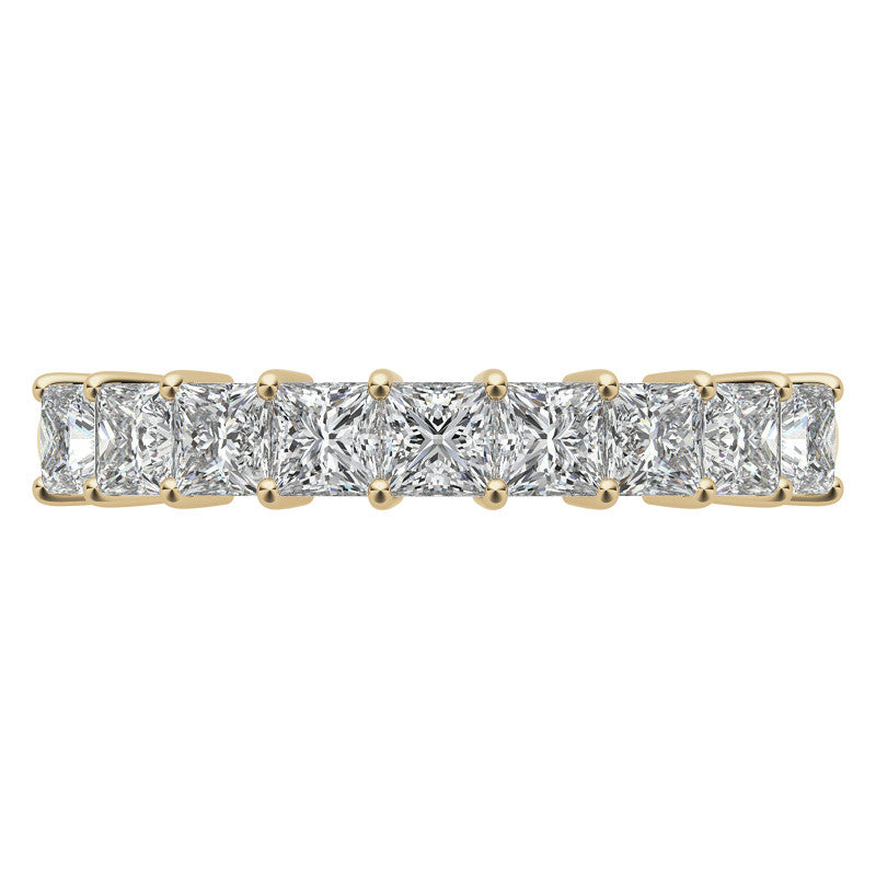 9-Stone 2.5mm Princess cut Moissanite Shared-Prong Ring