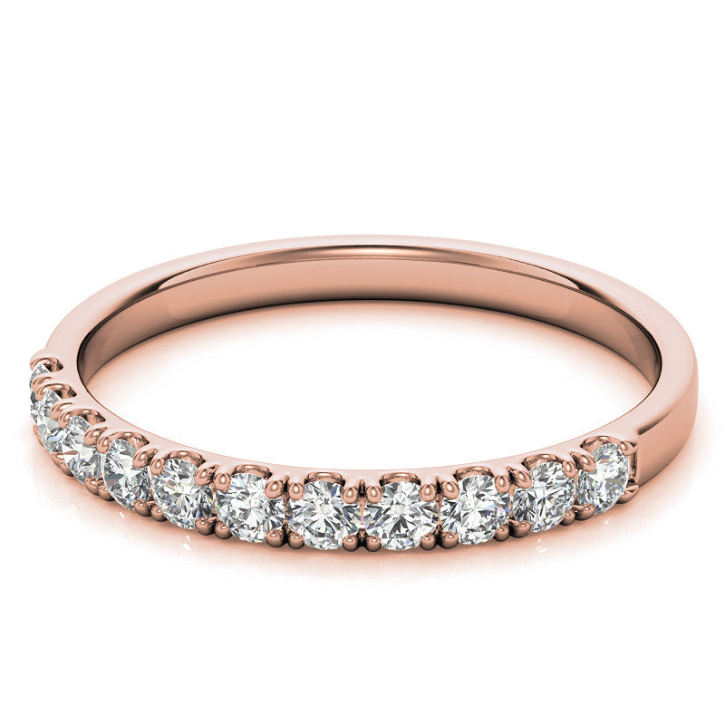 11-Stone 2mm Round Brilliant Moissanite Anniversary Ring 0.33ct